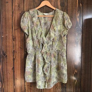 Anthropologie Floral Blouse